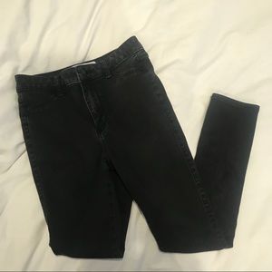 American Eagle high waist rise black skinny jeans